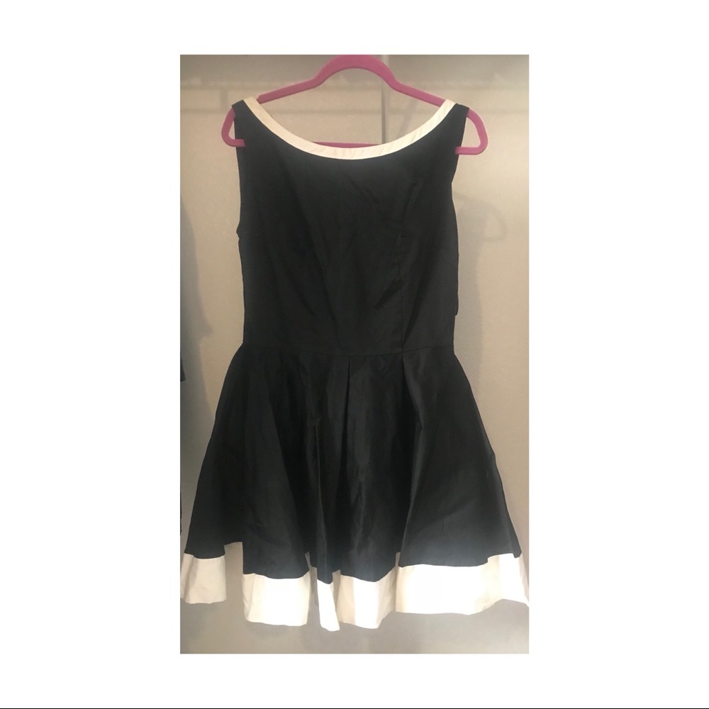 Unique vintage Black and White Dress